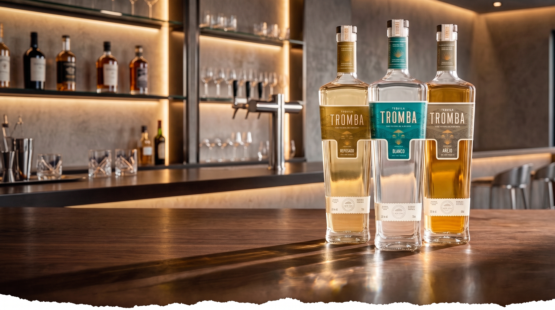 Updated Tequila Tromba bottle collection